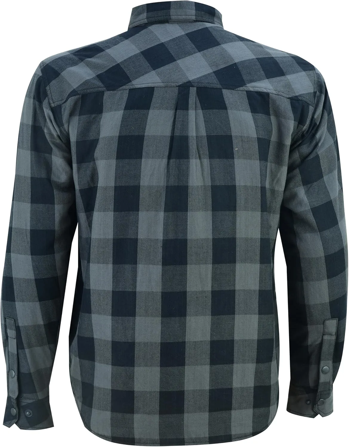 Kevlar Motorcycle Shirt Men – CE Armored Riding Flannel with Shoulder, Elbow & Back Protection – Summer Biker Gear