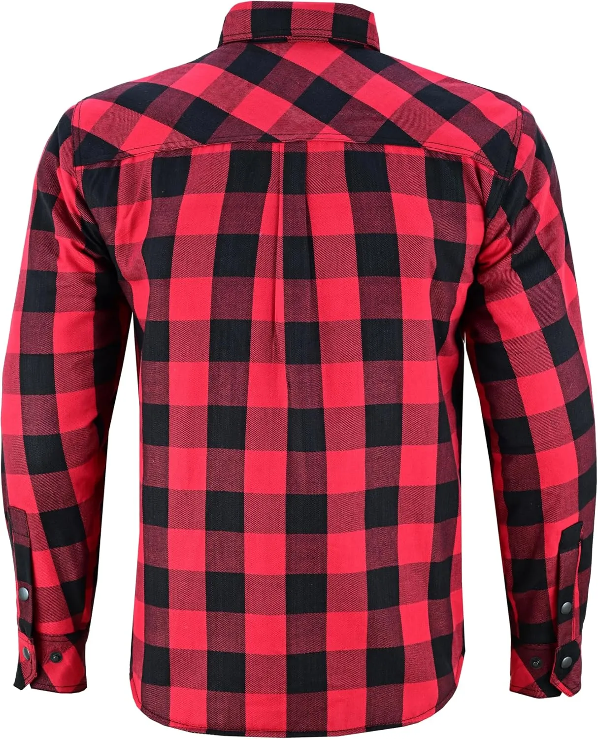 Kevlar Motorcycle Shirt Men – CE Armored Riding Flannel with Shoulder, Elbow & Back Protection – Summer Biker Gear