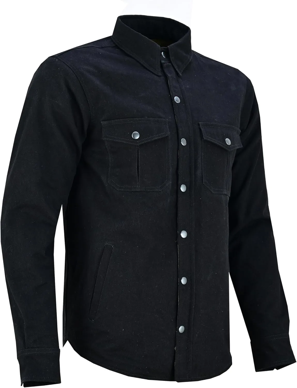Kevlar Motorcycle Shirt Men – CE Armored Riding Flannel with Shoulder, Elbow & Back Protection – Summer Biker Gear