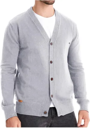 Knit Cardigan Sweaters for Men Stand Collar Cardigan Button Down Cardigan Sweater Open Front Cardigan with Pockets
