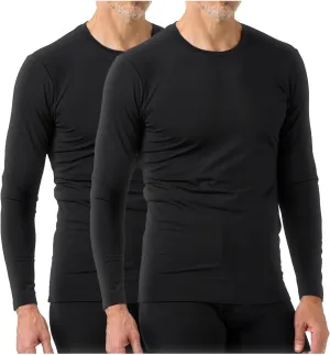 LAPASA Men's Thermal Underwear Top Crewneck Long Sleeve Shirt Base Layer Lightweight Midweight Heavyweight Winter M09/M26/M55