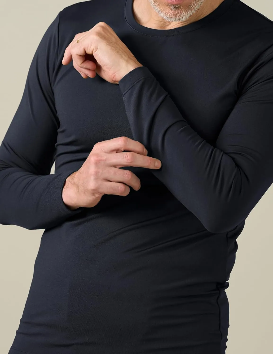 LAPASA Men's Thermal Underwear Top Crewneck Long Sleeve Shirt Base Layer Lightweight Midweight Heavyweight Winter M09/M26/M55