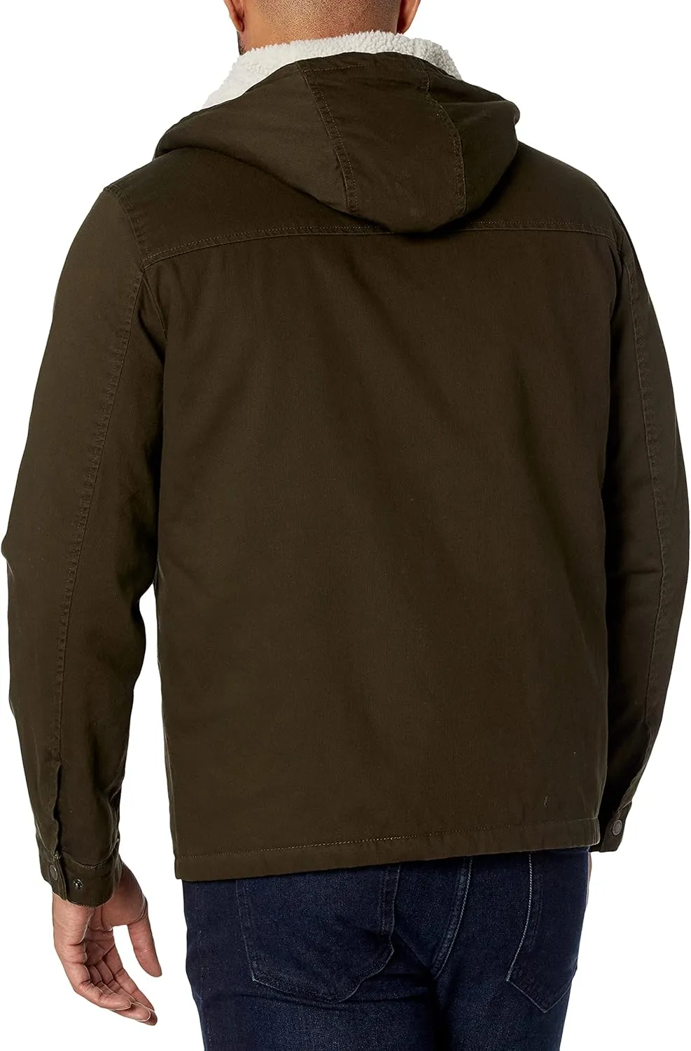Levi's Men's Legacy Washed Cotton Hooded Military Jacket