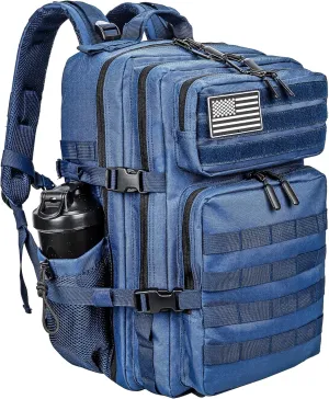 LHI Military Tactical Backpack for Men and Women 45L Army 3 Days Assault Pack Bag Large Rucksack with Molle System