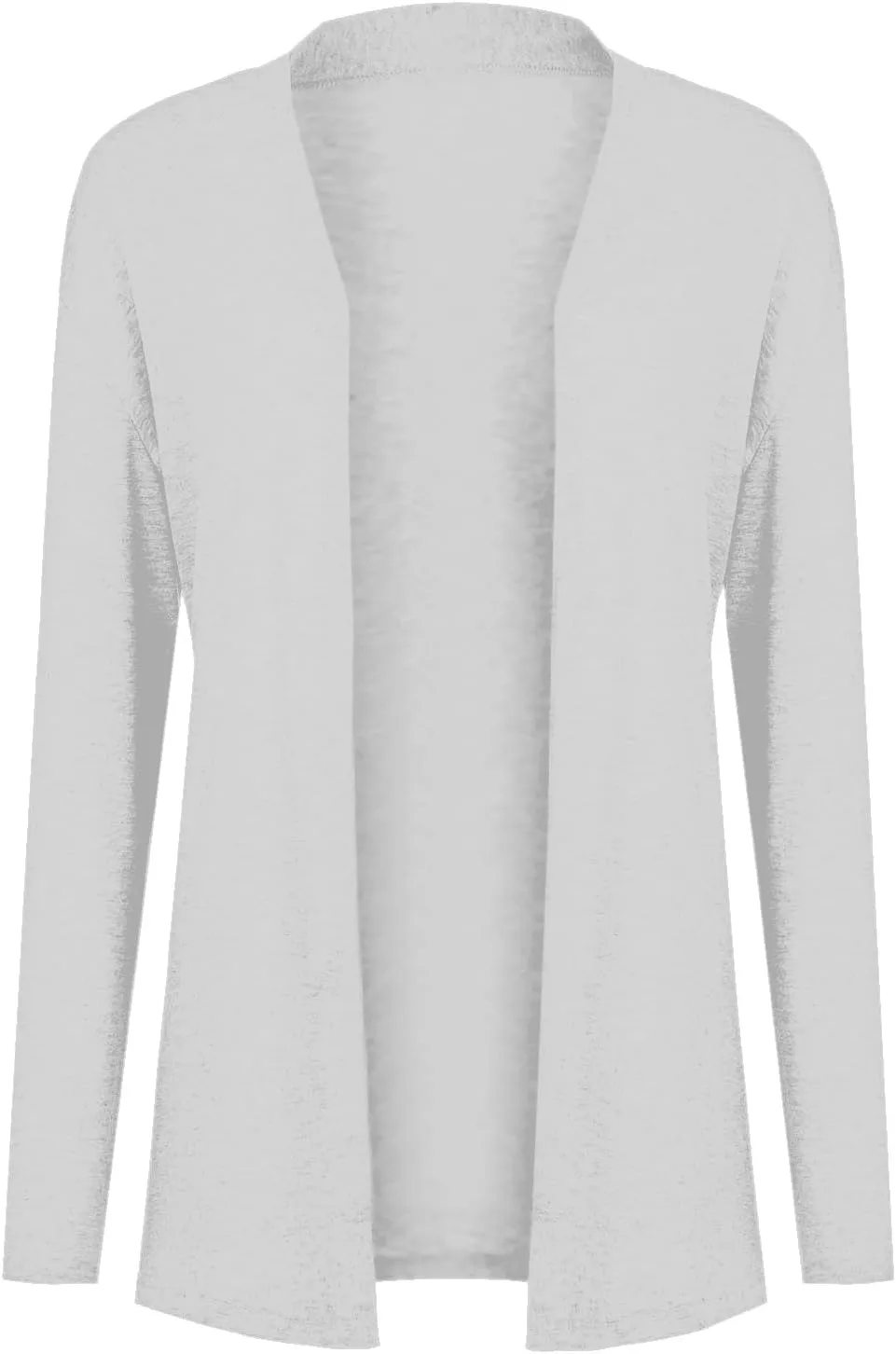 Long Sleeve Cardigan for Women Trendy Open Front Kimono Sweatshrits with Pockets Elastic Loose Fit Tunic Shirts