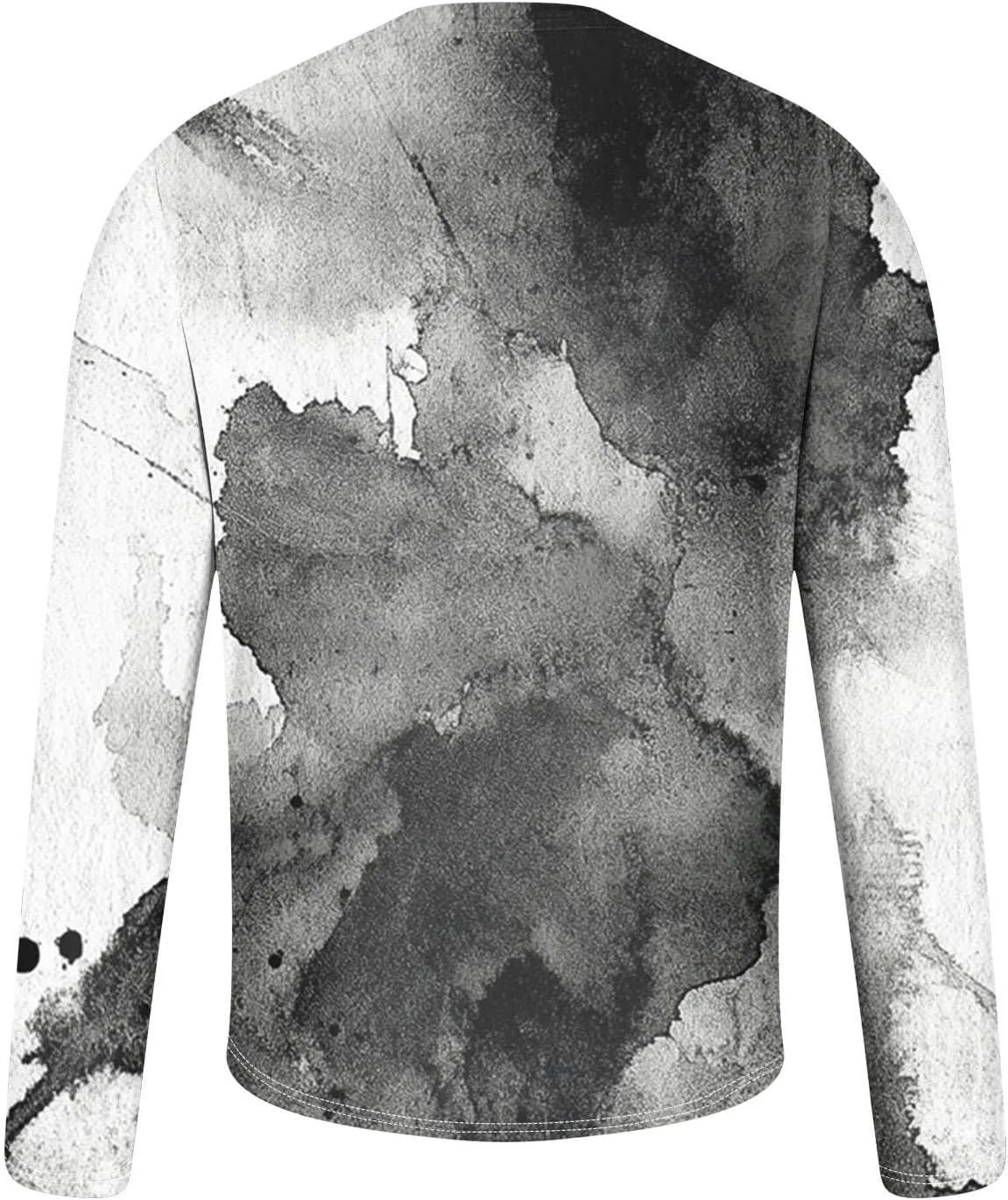 Long Sleeve Shirts for Men Camouflage Print Casual Stylish Workout Crewneck Cotton Sweatshirts Loose Fit Pullover Tees