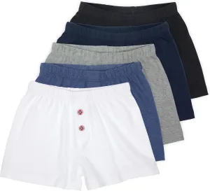 Lucky & Me | Noah Boys Boxer Shorts | Children's 100% Cotton Tagless Underwear | 5 Pack