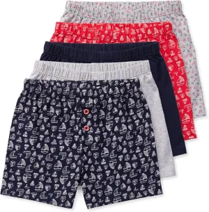 Lucky & Me | Noah Boys Boxer Shorts | Children's 100% Cotton Tagless Underwear | 5 Pack