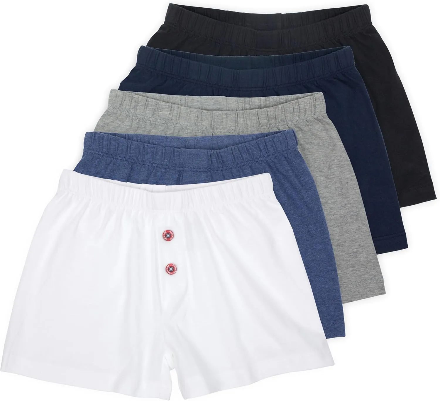 Lucky & Me | Noah Boys Boxer Shorts | Children's 100% Cotton Tagless Underwear | 5 Pack