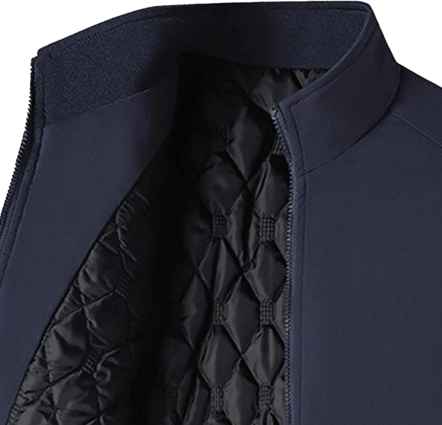 Maiyifu-GJ Men's Fall Winter Down Coat Lightweight Warm Thicken Puffer Jacket Windproof Quilted Padded Jackets Outerwear