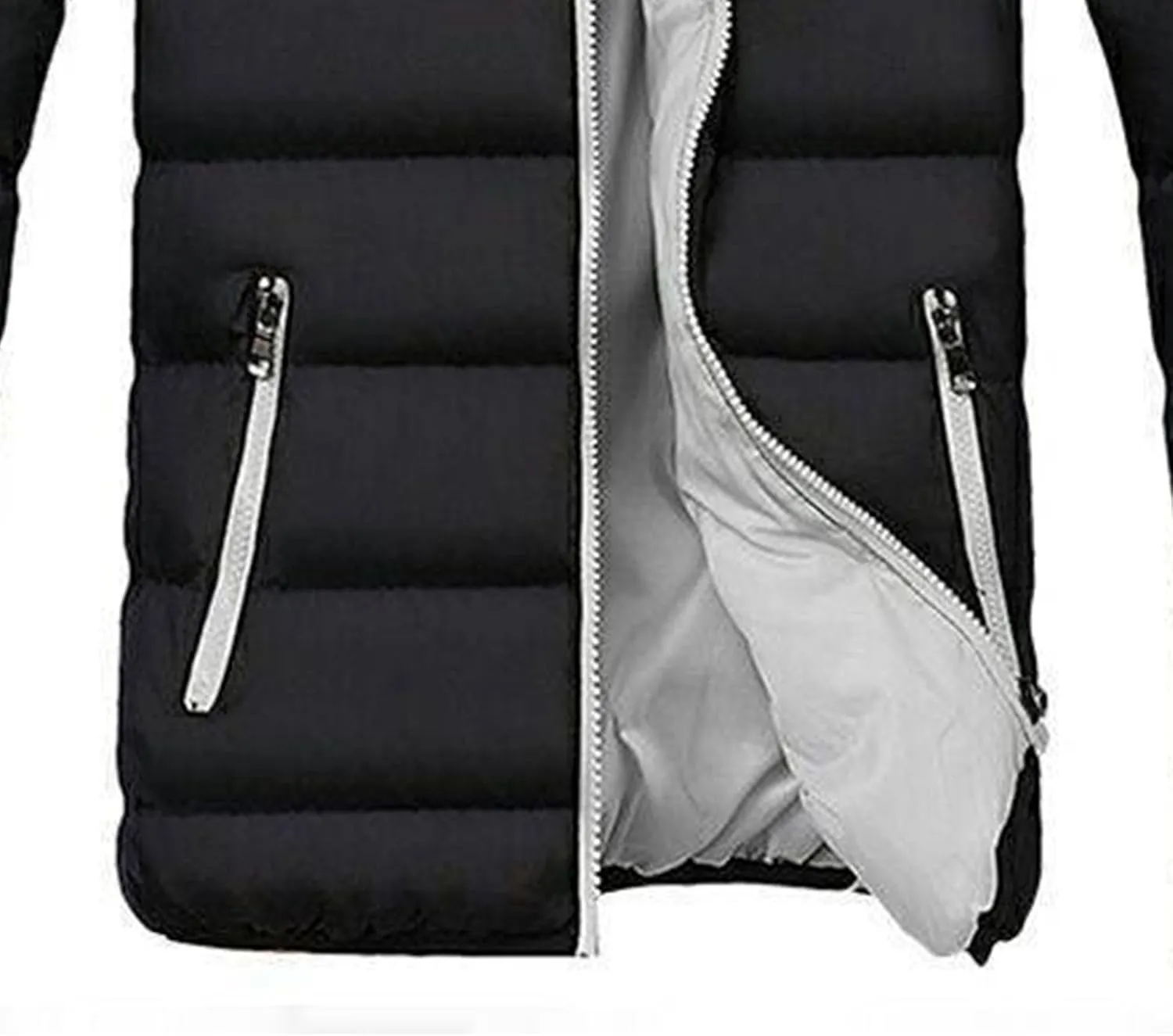 Maiyifu-GJ Men's Quilted Puffer Jacket Winter Warm Lightweight Down Coat Windproof Thicken Padded Coats Outerwear