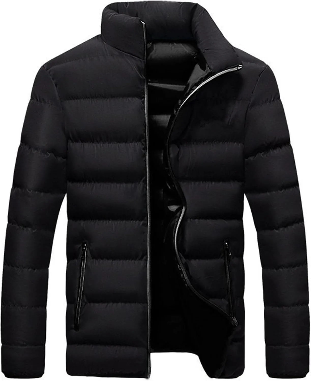 Maiyifu-GJ Men's Winter Jacket Quilted Puffer Jackets Lightweight Warm Windproof Down Coats Thicken Padded Outerwear