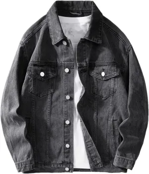 Men Jean Jackets Outerwear Warm Denim Jacket Coat