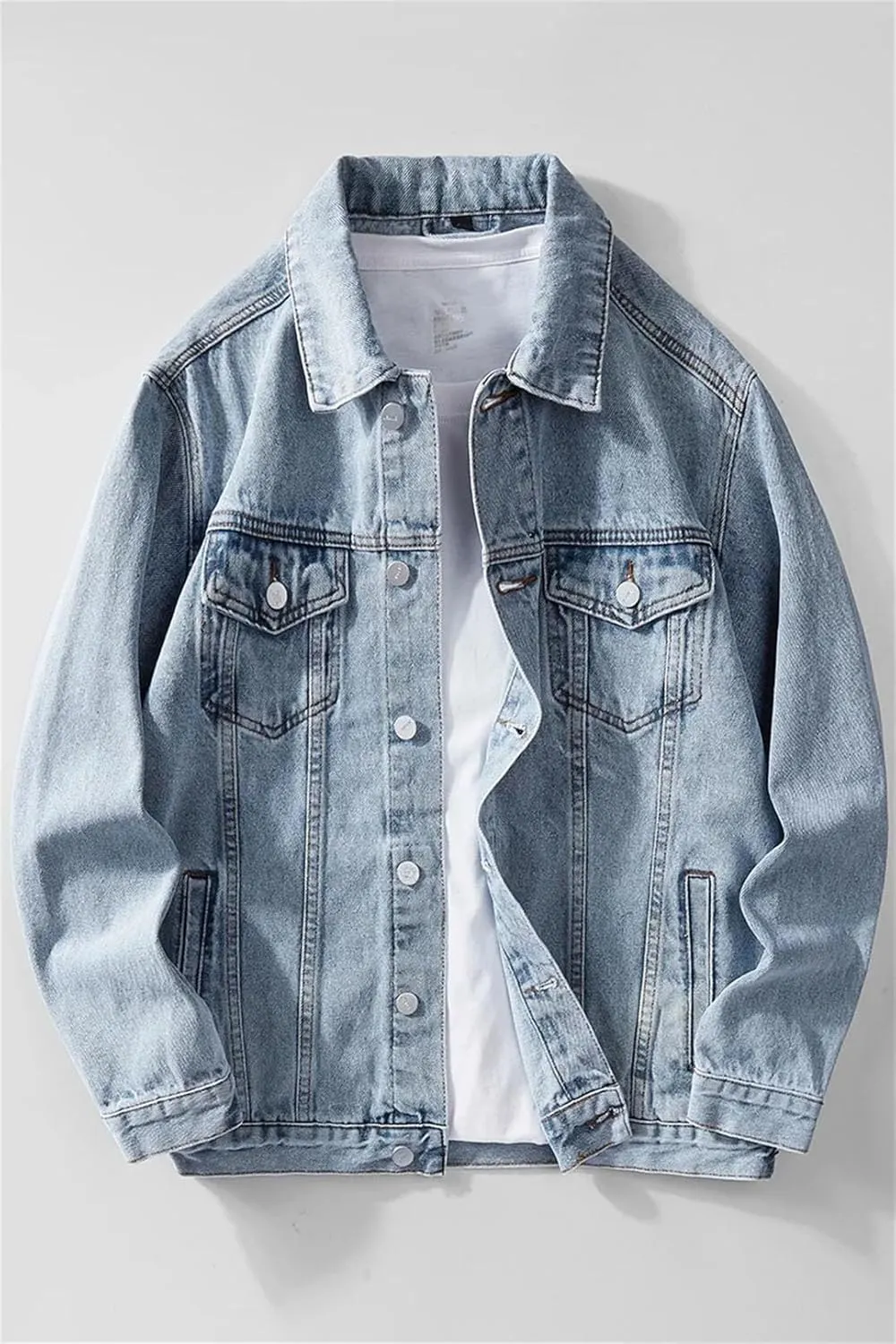 Men Jean Jackets Outerwear Warm Denim Jacket Coat