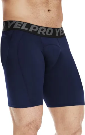 Mens Compression Shorts Quick Dry Basketball Spandex Shorts Light Athletic Underwear Shorts for Running Soccer
