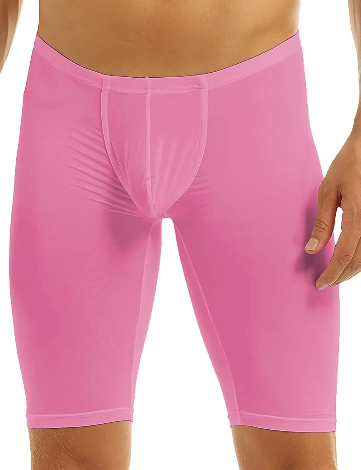 Men's Compression Shorts Running Pants Quick Dry Yoga Capris Tights Active Underwear Training Gym Workout Baselayer