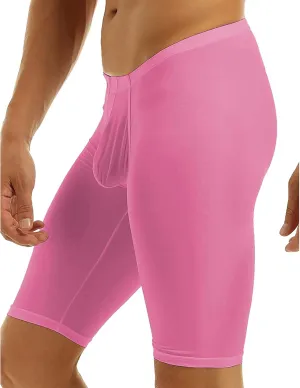 Men's Compression Shorts Running Pants Quick Dry Yoga Capris Tights Active Underwear Training Gym Workout Baselayer