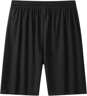 Mens Gym Shorts with Zipper Pockets Quick Dry Running Athletic Workout Gear Big & Tall Active Wear Sports and Outdoors