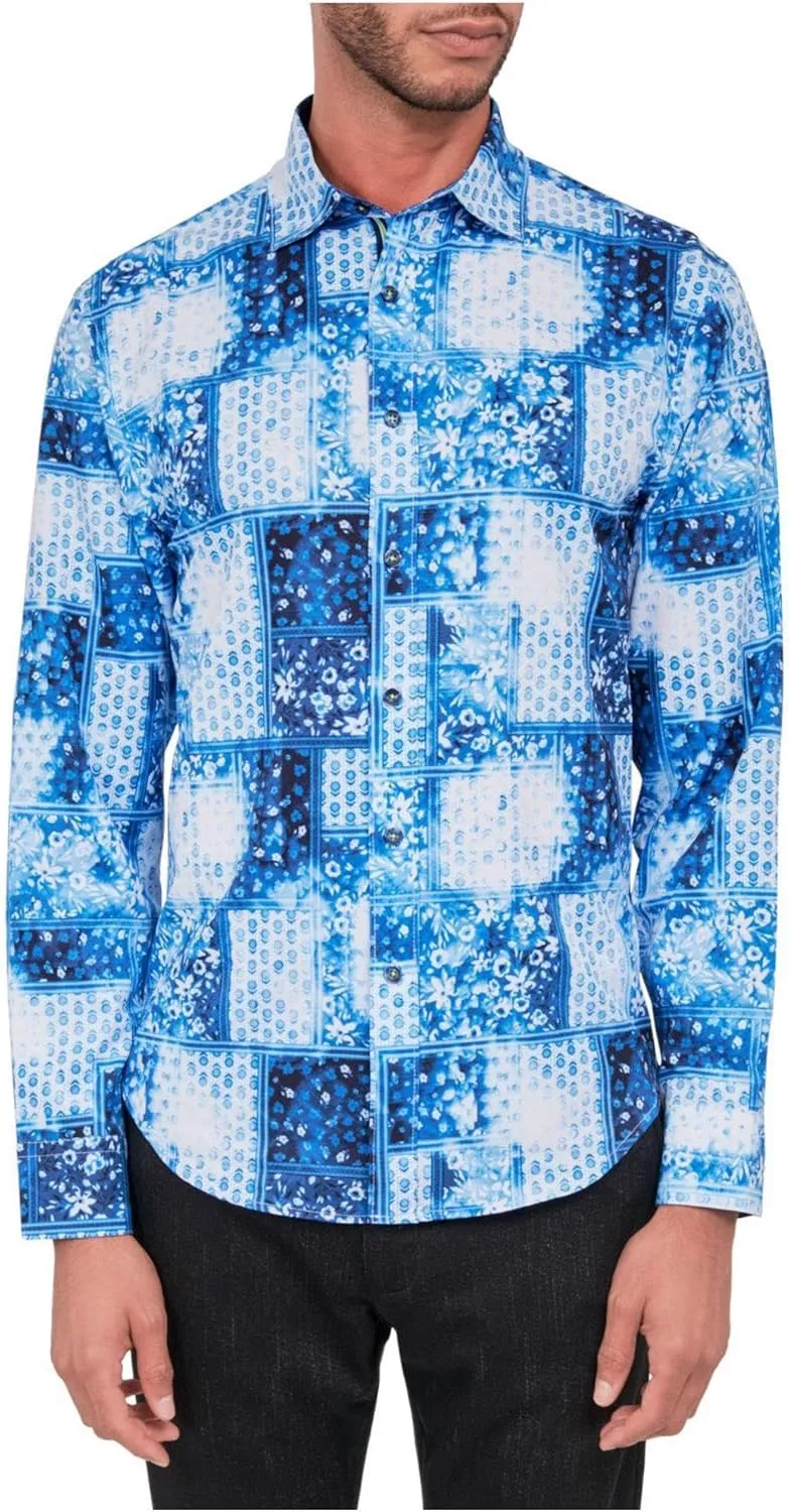 Mens Performance Stretch Button Up Shirt