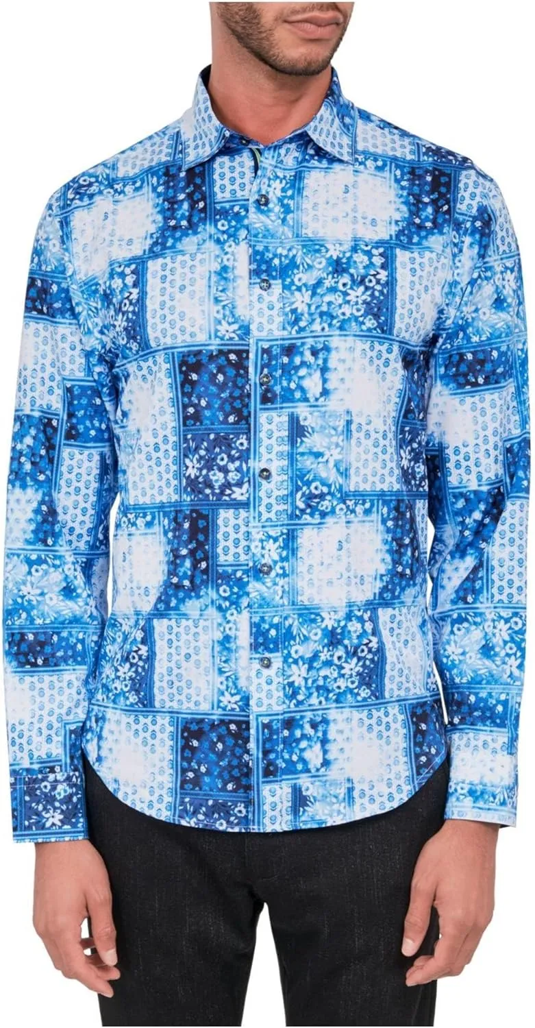 Mens Performance Stretch Button Up Shirt