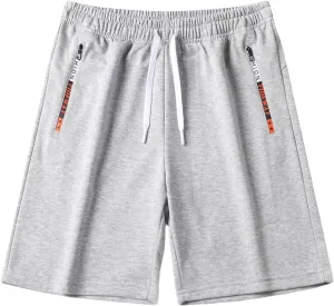 Mens Workout Shorts 5 Inch with Zipper Pockets Athletic Running Quick Dry Short Pants Lightweight Sports Gym Hiking Gear