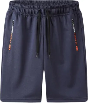Mens Workout Shorts 5 Inch with Zipper Pockets Athletic Running Quick Dry Short Pants Lightweight Sports Gym Hiking Gear