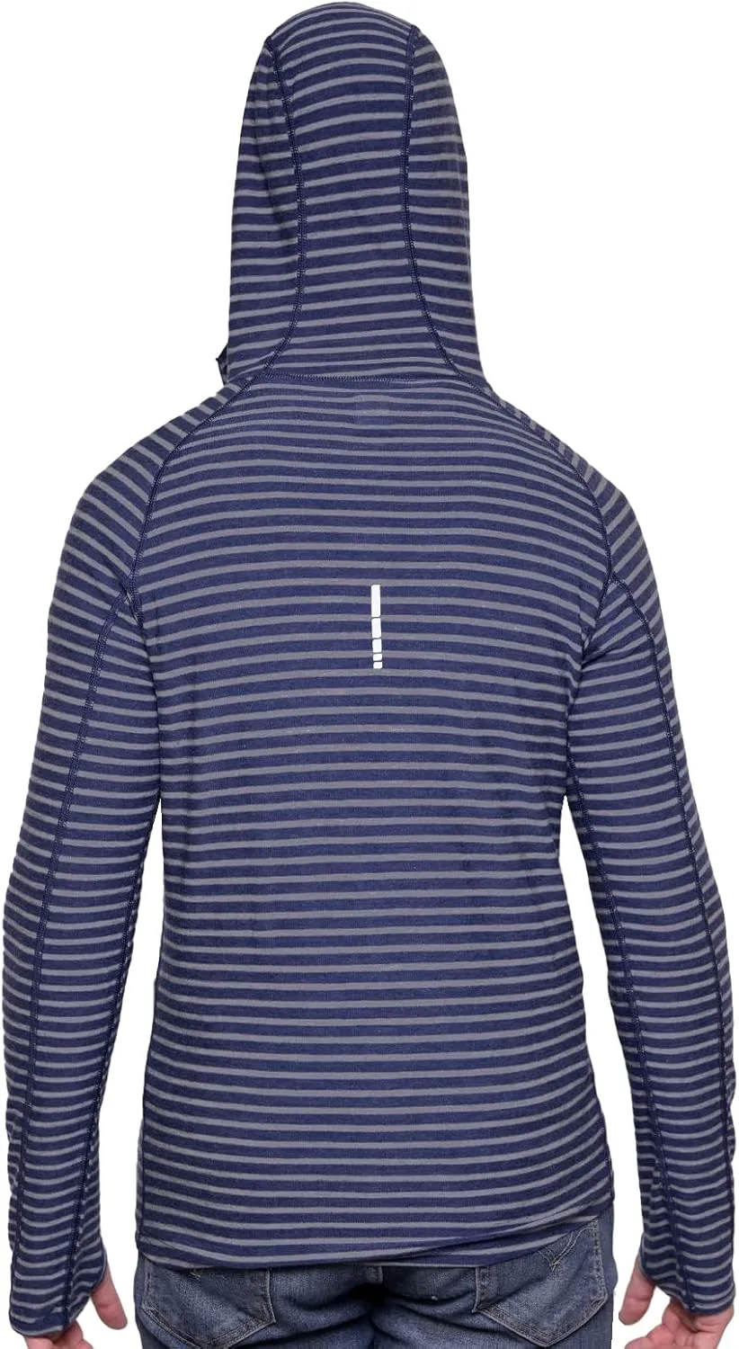 MERIWOOL Men’s Base Layer Hoodie Lightweight Merino Wool Long Sleeve Thermal