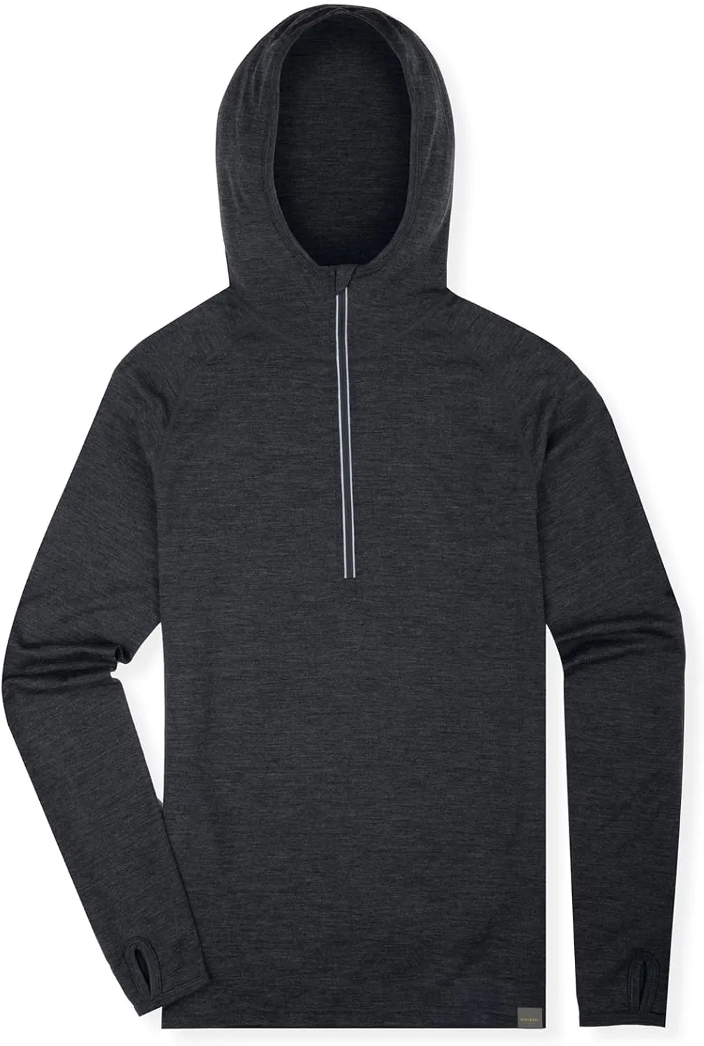 MERIWOOL Men’s Base Layer Hoodie Lightweight Merino Wool Long Sleeve Thermal