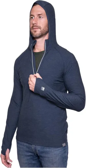 MERIWOOL Men’s Base Layer Hoodie Lightweight Merino Wool Long Sleeve Thermal