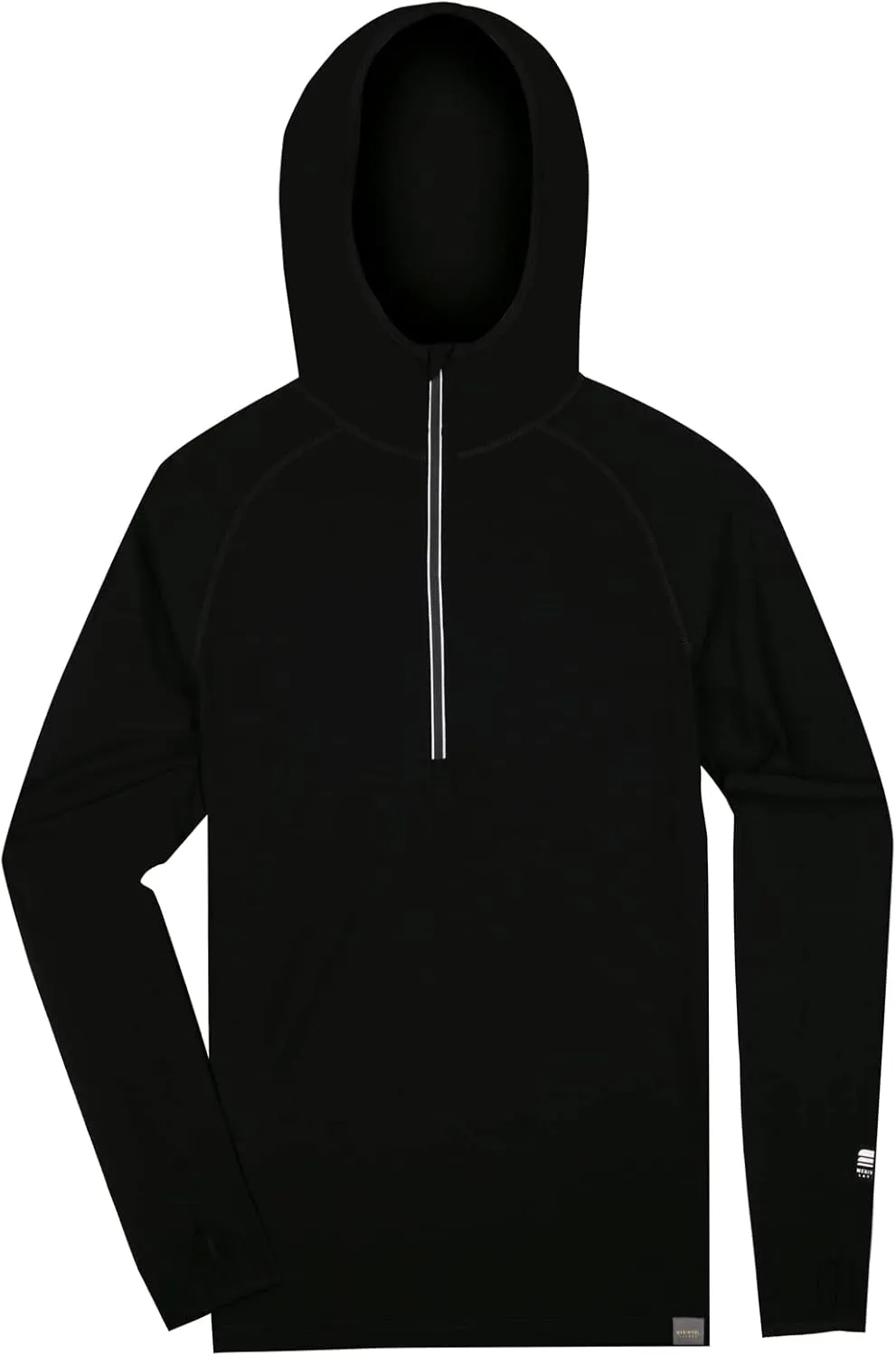 MERIWOOL Men’s Base Layer Hoodie Lightweight Merino Wool Long Sleeve Thermal