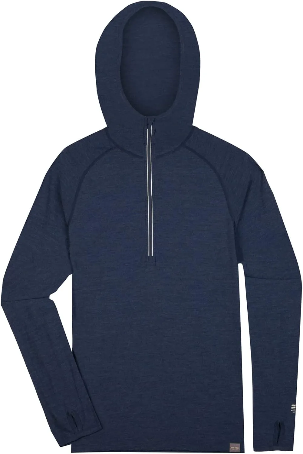 MERIWOOL Men’s Base Layer Hoodie Lightweight Merino Wool Long Sleeve Thermal