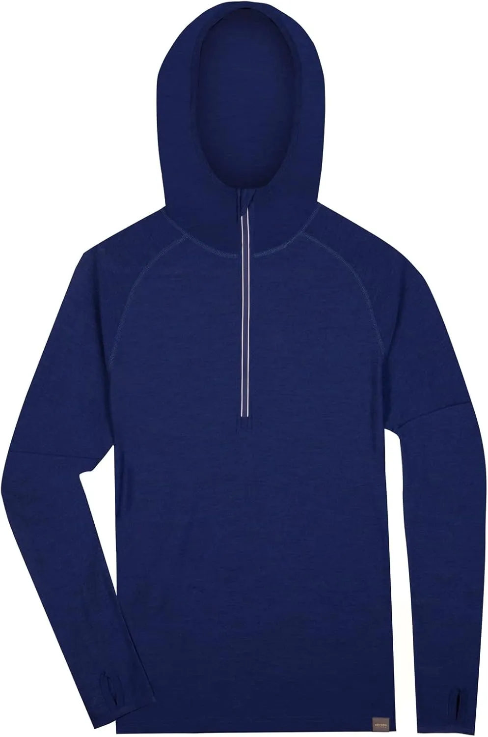 MERIWOOL Men’s Base Layer Hoodie Lightweight Merino Wool Long Sleeve Thermal