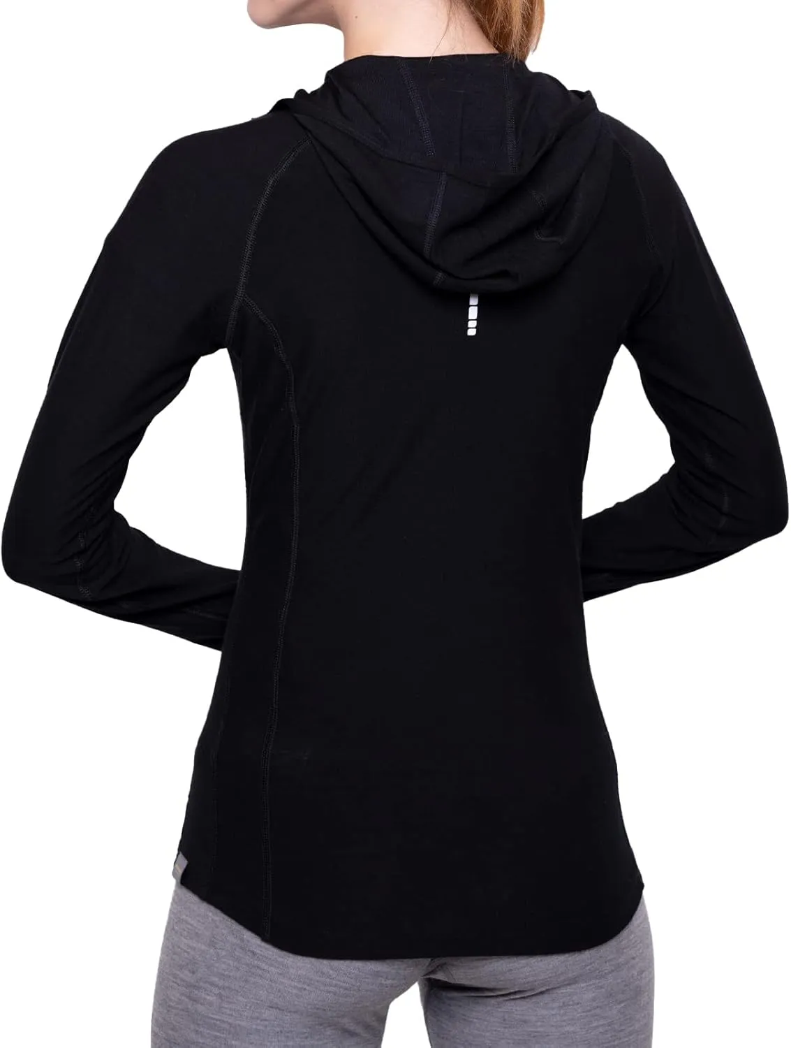MERIWOOL Women’s Base Layer Hoodie Lightweight Merino Wool Long Sleeve Thermal