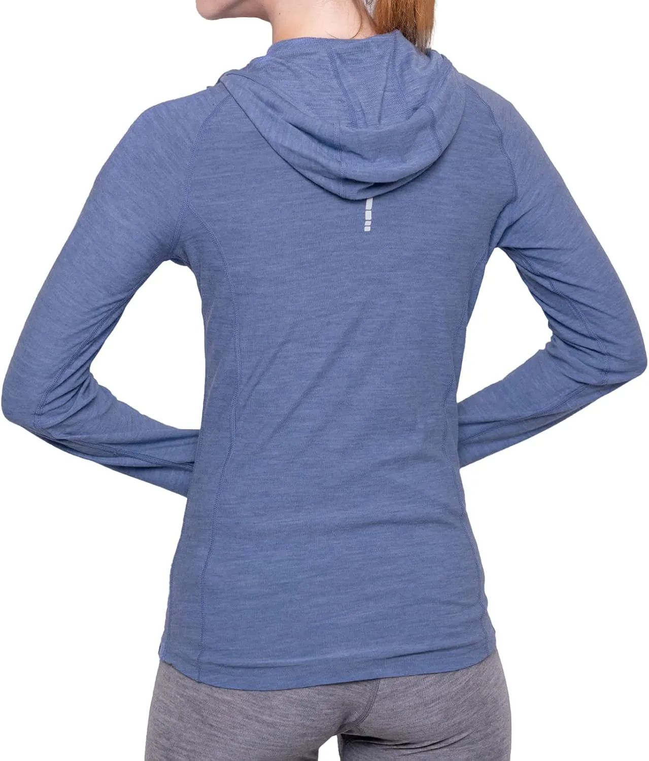 MERIWOOL Women’s Base Layer Hoodie Lightweight Merino Wool Long Sleeve Thermal