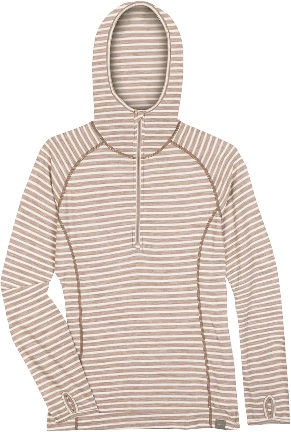 MERIWOOL Women’s Base Layer Hoodie Lightweight Merino Wool Long Sleeve Thermal