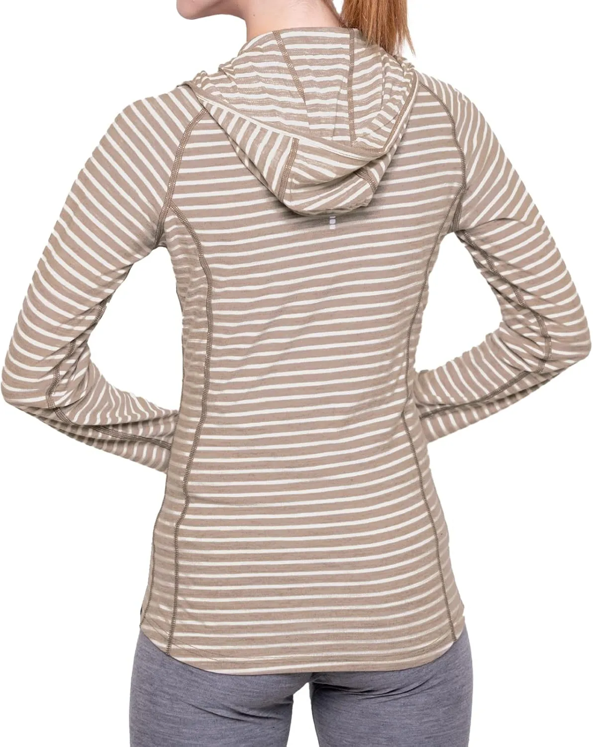 MERIWOOL Women’s Base Layer Hoodie Lightweight Merino Wool Long Sleeve Thermal
