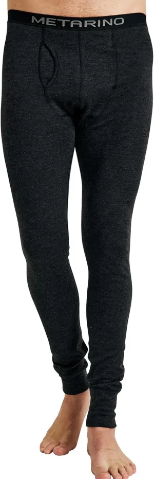 METARINO 100% Merino Wool Base Layer Men Pants -Midweight Thermal Underwear Bottoms for Skiing,Hiking,Cycling,Sports