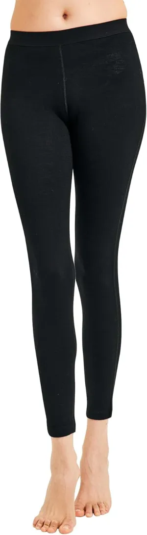 METARINO 100% Merino Wool Base Layer Women Pants -Midweight Thermal Underwear Bottoms for Skiing,Hiking,Cycling,Sports
