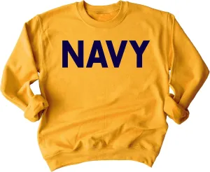 Military Gear Navy Training PT Crewneck Sweatshirt