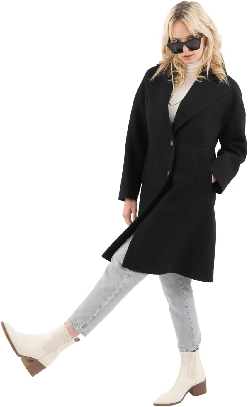 Nine West Women's Faux Wool Coat