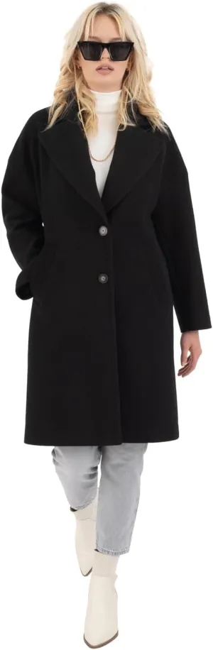 Nine West Women's Faux Wool Coat