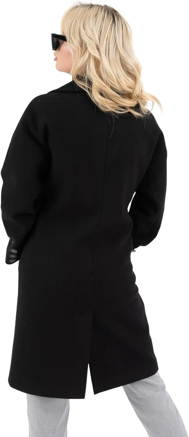Nine West Women's Faux Wool Coat