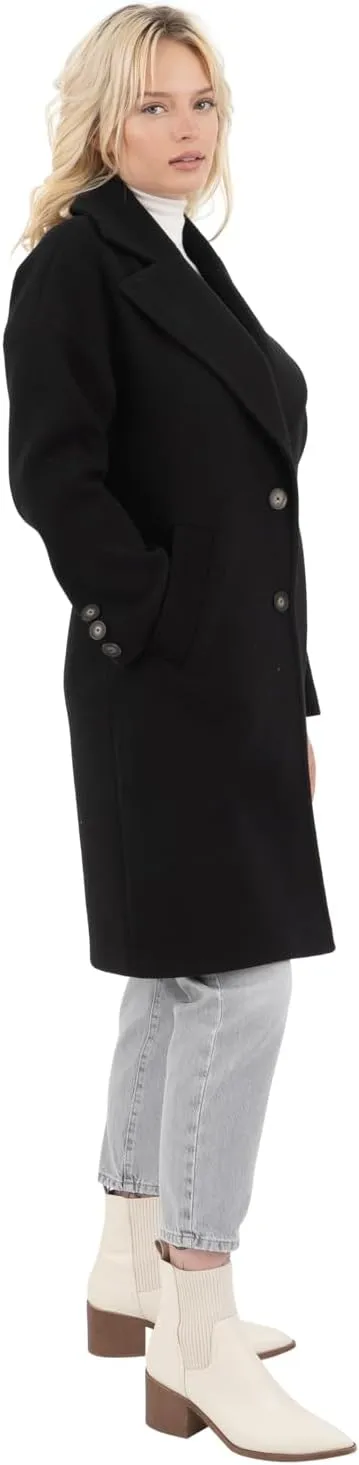Nine West Women's Faux Wool Coat