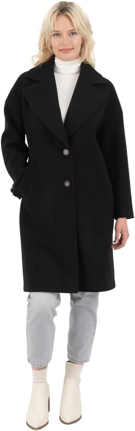 Nine West Women's Faux Wool Coat