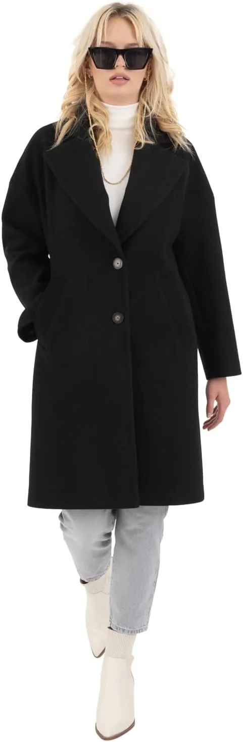Nine West Women's Faux Wool Coat