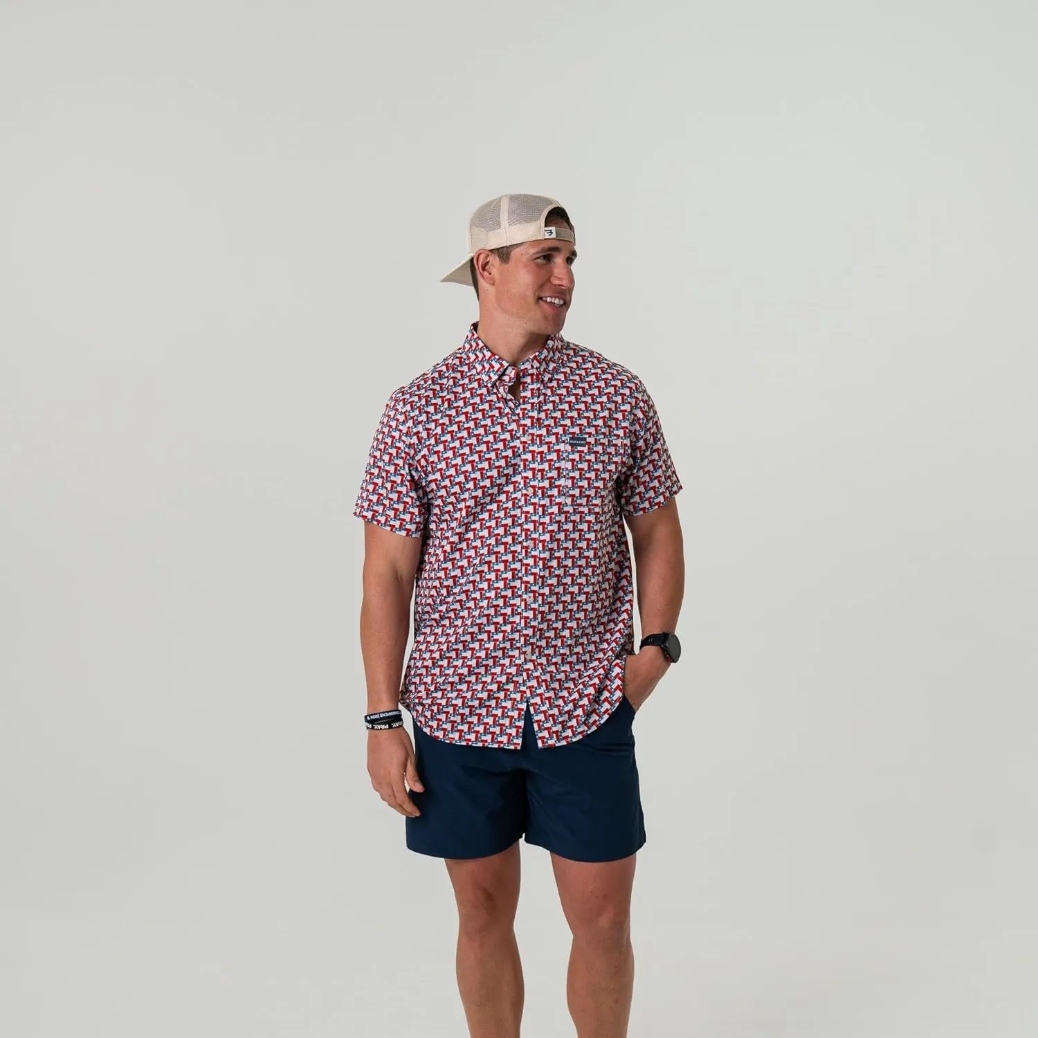 Performance Button Up - Retro Duck Camo