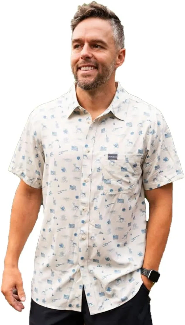 Performance Button Up - Retro Duck Camo