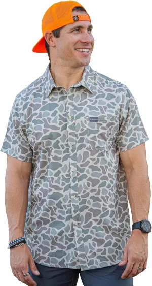 Performance Button Up - Retro Duck Camo