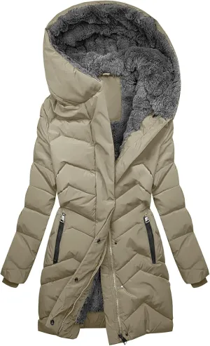 Puffy Winter Puffer Coat for Women Thicken Jacket Waterproof Warm Maxi down Jacket Faux Fur Parka with Hood down Coat