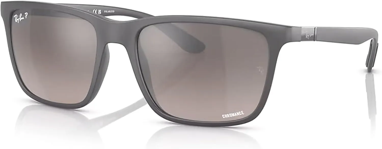 Ray-Ban RB4385 Rectangular Sunglasses for Men   BUNDLE With Designer iWear Complimentary Eyewear Kit